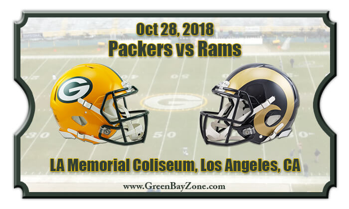 Green Bay Packers vs Los Angeles Rams Football Tickets | Oct 28, 2018